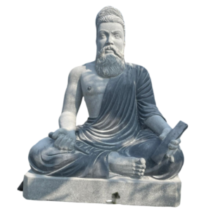 Hand-Carved Thiruvalluvar Stone Statue: A Timeless Masterpiece