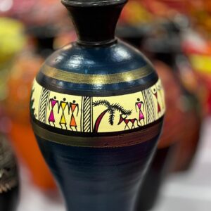"Handcrafted Tribal Art Decorative Pot ''
